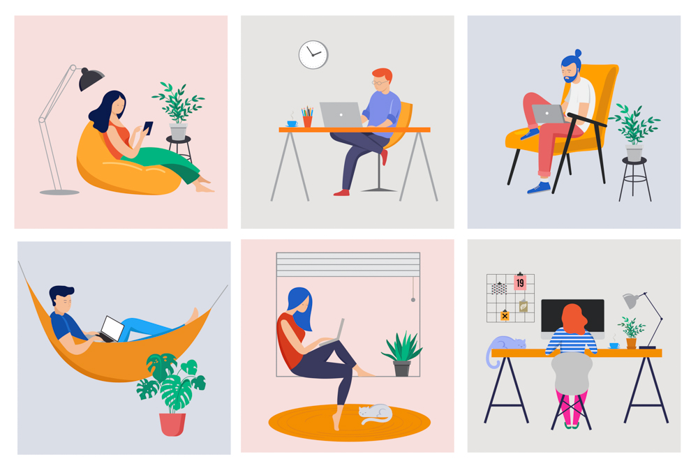 home office-work-from-home-illustration